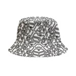 Monochrome Maze Design Print Bucket Hat