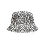 Monochrome Maze Design Print Bucket Hat (Kids)