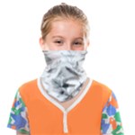 Light Grey and Pink Floral Face Covering Bandana (Kids)