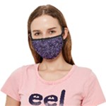 Enigmatic Plum Mosaic Crease Cloth Face Mask (Adult)