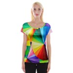 bring colors to your day Cap Sleeve Top