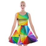 bring colors to your day Velvet Skater Dress
