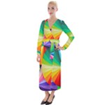bring colors to your day Velvet Maxi Wrap Dress