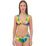 bring colors to your day Double Strap Halter Bikini Set