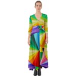 bring colors to your day Button Up Boho Maxi Dress