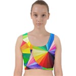 bring colors to your day Velvet Racer Back Crop Top