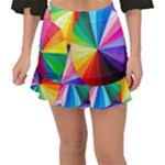 bring colors to your day Fishtail Mini Chiffon Skirt