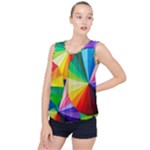 bring colors to your day Bubble Hem Chiffon Tank Top