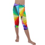 bring colors to your day Kids  Lightweight Velour Capri Leggings 