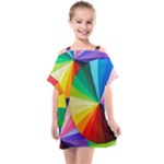 bring colors to your day Kids  One Piece Chiffon Dress