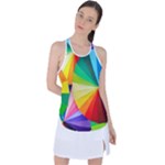 bring colors to your day Racer Back Mesh Tank Top