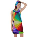 bring colors to your day Racer Back Hoodie Dress