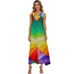bring colors to your day V-Neck Sleeveless Loose Fit Overalls