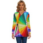 bring colors to your day Long Sleeve Drawstring Hooded Top