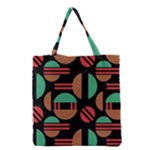 Abstract Geometric Pattern Grocery Tote Bag