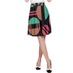 Abstract Geometric Pattern A-Line Skirt