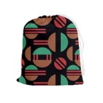 Abstract Geometric Pattern Drawstring Pouch (XL)