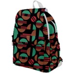 Abstract Geometric Pattern Top Flap Backpack