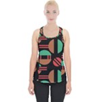 Abstract Geometric Pattern Piece Up Tank Top