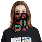 Abstract Geometric Pattern Face Covering Bandana (Two Sides)