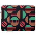 Abstract Geometric Pattern 17  Vertical Laptop Sleeve Case With Pocket