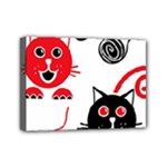 Cat Little Ball Animal Mini Canvas 7  x 5  (Stretched)