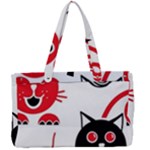 Cat Little Ball Animal Canvas Work Bag