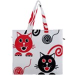 Cat Little Ball Animal Canvas Travel Bag