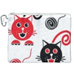 Cat Little Ball Animal Canvas Cosmetic Bag (XXL)