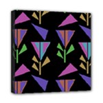 Abstract Pattern Flora Flower Mini Canvas 8  x 8  (Stretched)