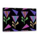 Abstract Pattern Flora Flower Canvas 18  x 12  (Stretched)
