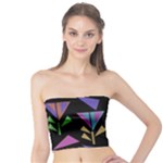 Abstract Pattern Flora Flower Tube Top