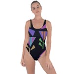 Abstract Pattern Flora Flower Bring Sexy Back Swimsuit