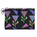 Abstract Pattern Flora Flower Canvas Cosmetic Bag (XL)