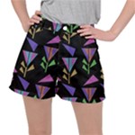Abstract Pattern Flora Flower Women s Ripstop Shorts