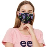 Abstract Pattern Flora Flower Fitted Cloth Face Mask (Adult)