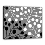 Abstract Nature Black White Canvas 20  x 16  (Stretched)