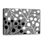 Abstract Nature Black White Canvas 18  x 12  (Stretched)