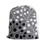 Abstract Nature Black White Drawstring Pouch (2XL)