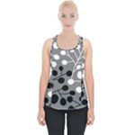 Abstract Nature Black White Piece Up Tank Top