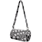 Abstract Nature Black White Mini Cylinder Bag