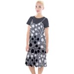 Abstract Nature Black White Camis Fishtail Dress