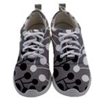 Abstract Nature Black White Women Athletic Shoes