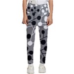 Abstract Nature Black White Kids  Skirted Pants