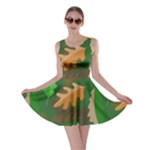 Leaves Foliage Pattern Oak Autumn Skater Dress