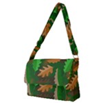 Leaves Foliage Pattern Oak Autumn Full Print Messenger Bag (M)