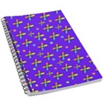 Abstract Background Cross Hashtag 5.5  x 8.5  Notebook