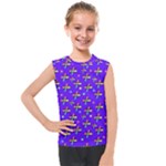 Abstract Background Cross Hashtag Kids  Mesh Tank Top