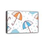 Rain Umbrella Pattern Water Mini Canvas 6  x 4  (Stretched)