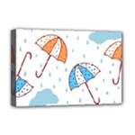Rain Umbrella Pattern Water Deluxe Canvas 18  x 12  (Stretched)